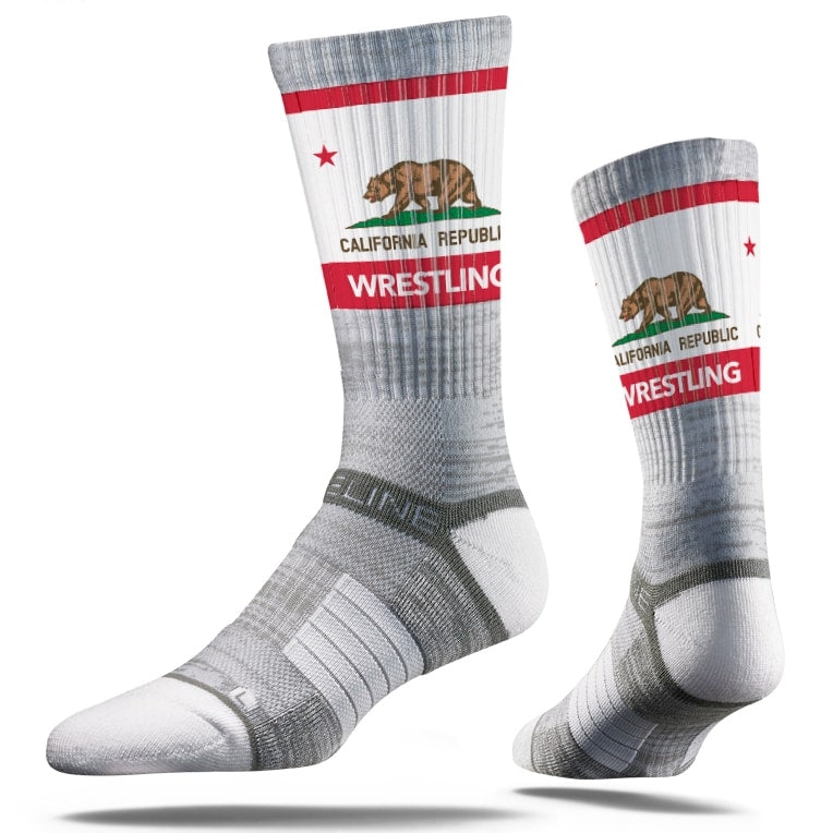 California Republic Sublimated Performance Wrestling Socks