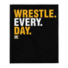 Wrestle Every Day Wrestling Throw Blanket
